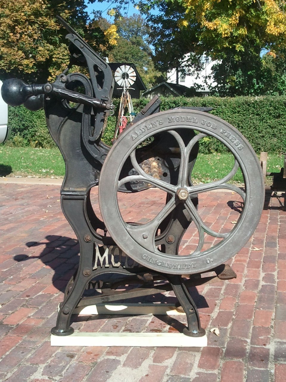 Alden Model 3 treadle press